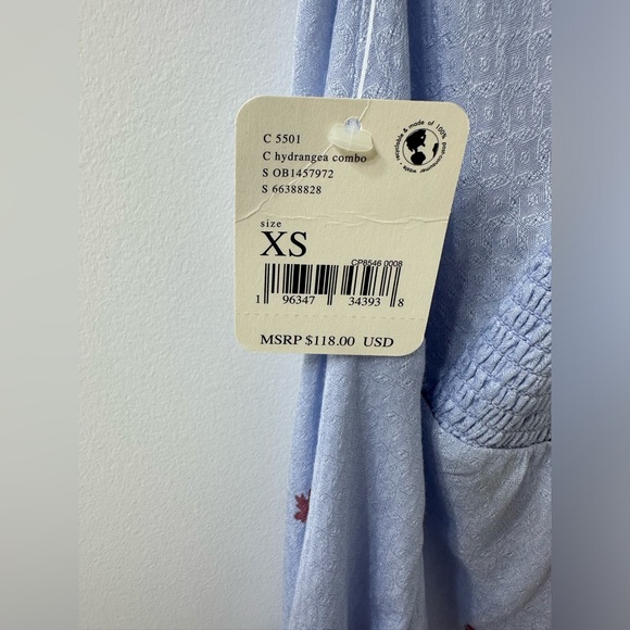 NWT Free People Hydrangea Combo Maxi Dress - Picture 9 of 12